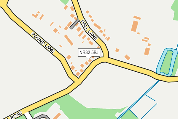 NR32 5BJ map - OS OpenMap – Local (Ordnance Survey)