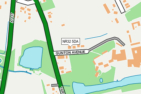 NR32 5DA map - OS OpenMap – Local (Ordnance Survey)