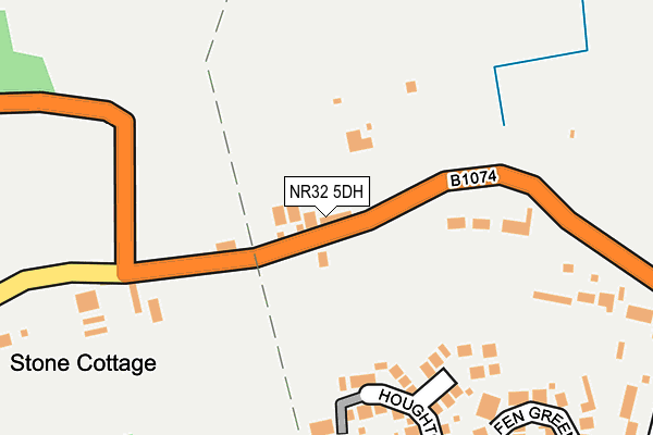NR32 5DH map - OS OpenMap – Local (Ordnance Survey)