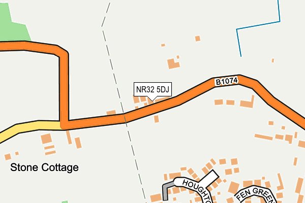 NR32 5DJ map - OS OpenMap – Local (Ordnance Survey)