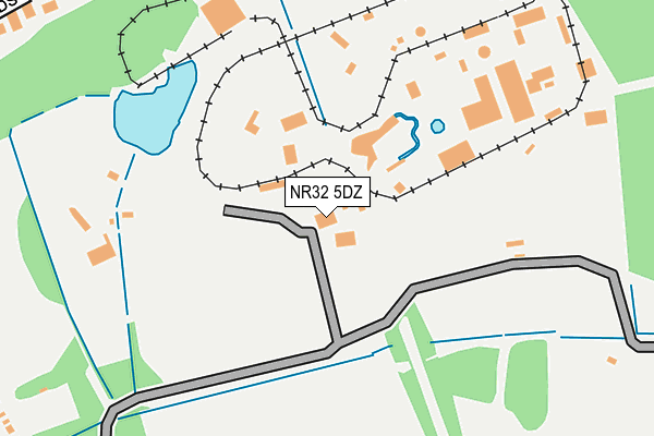 NR32 5DZ map - OS OpenMap – Local (Ordnance Survey)