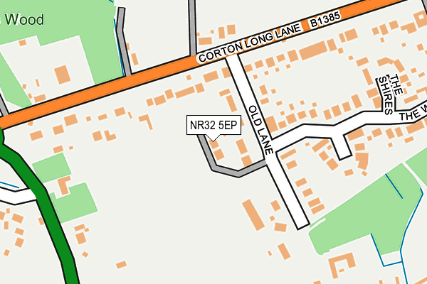 NR32 5EP map - OS OpenMap – Local (Ordnance Survey)