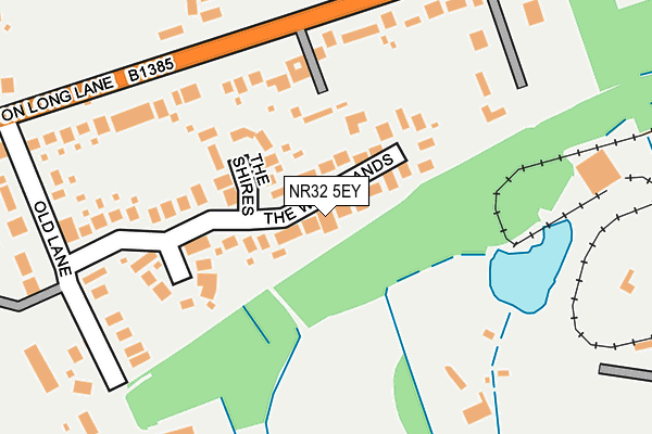 NR32 5EY map - OS OpenMap – Local (Ordnance Survey)