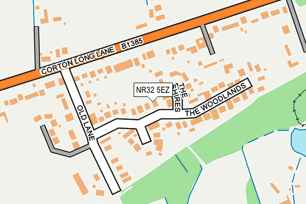 NR32 5EZ map - OS OpenMap – Local (Ordnance Survey)