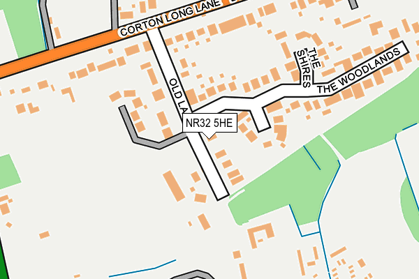 NR32 5HE map - OS OpenMap – Local (Ordnance Survey)