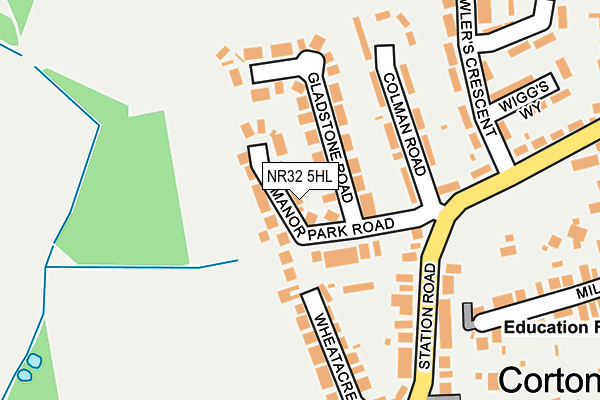 NR32 5HL map - OS OpenMap – Local (Ordnance Survey)