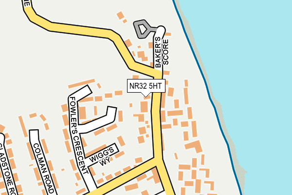 NR32 5HT map - OS OpenMap – Local (Ordnance Survey)