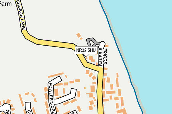NR32 5HU map - OS OpenMap – Local (Ordnance Survey)