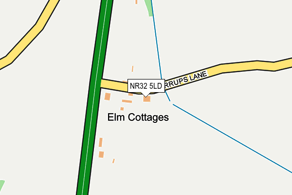 NR32 5LD map - OS OpenMap – Local (Ordnance Survey)
