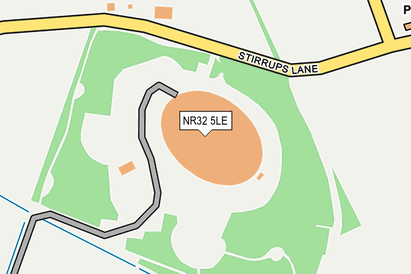 NR32 5LE map - OS OpenMap – Local (Ordnance Survey)