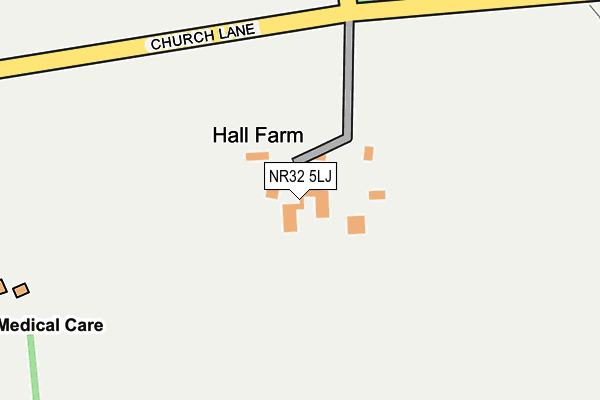NR32 5LJ map - OS OpenMap – Local (Ordnance Survey)