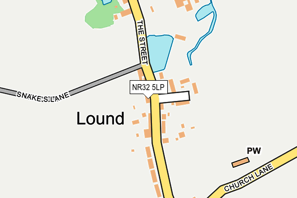 NR32 5LP map - OS OpenMap – Local (Ordnance Survey)