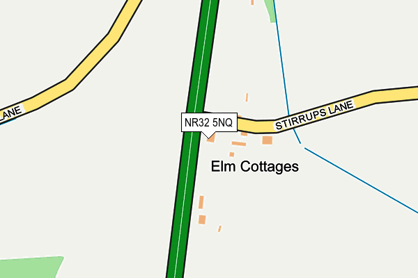 NR32 5NQ map - OS OpenMap – Local (Ordnance Survey)