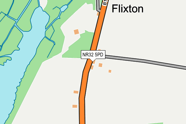 NR32 5PD map - OS OpenMap – Local (Ordnance Survey)