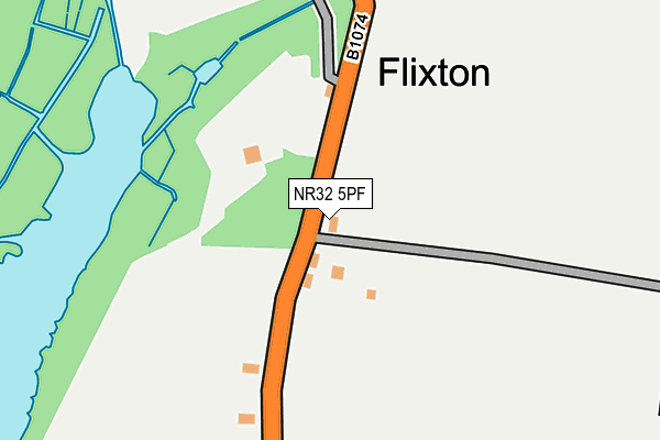 NR32 5PF map - OS OpenMap – Local (Ordnance Survey)