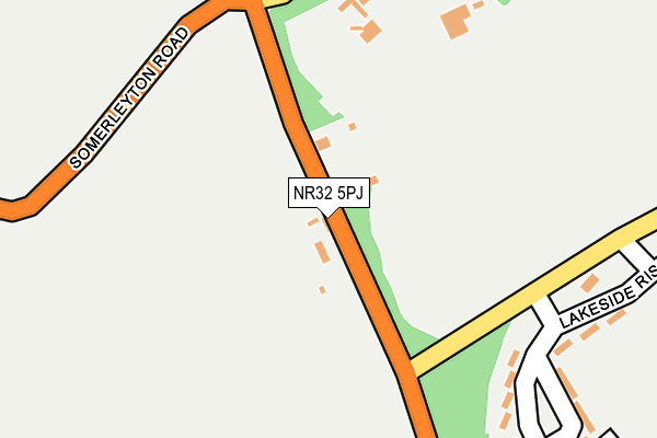NR32 5PJ map - OS OpenMap – Local (Ordnance Survey)