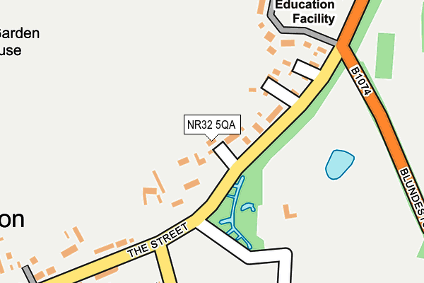 NR32 5QA map - OS OpenMap – Local (Ordnance Survey)