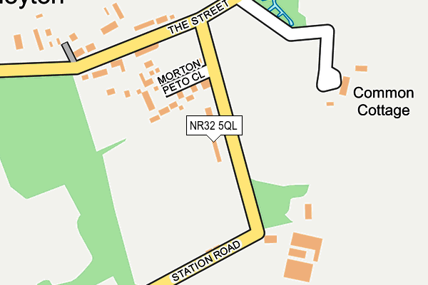 NR32 5QL map - OS OpenMap – Local (Ordnance Survey)