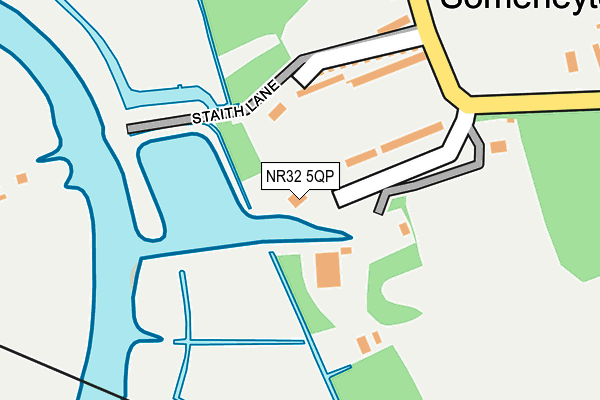 NR32 5QP map - OS OpenMap – Local (Ordnance Survey)