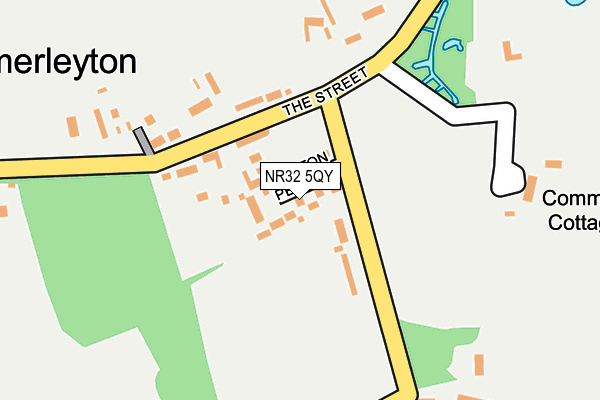 NR32 5QY map - OS OpenMap – Local (Ordnance Survey)