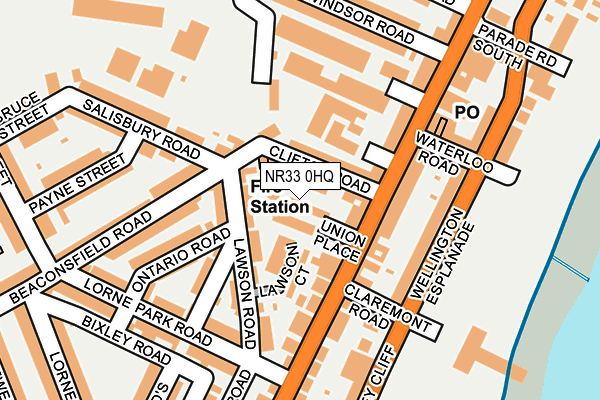 NR33 0HQ map - OS OpenMap – Local (Ordnance Survey)