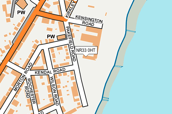 NR33 0HT map - OS OpenMap – Local (Ordnance Survey)