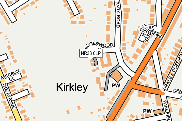 NR33 0LP map - OS OpenMap – Local (Ordnance Survey)