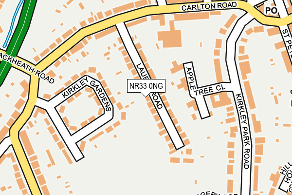 NR33 0NG map - OS OpenMap – Local (Ordnance Survey)