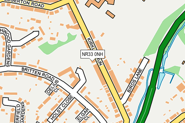 NR33 0NH map - OS OpenMap – Local (Ordnance Survey)