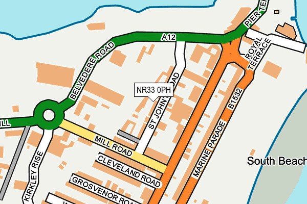 NR33 0PH map - OS OpenMap – Local (Ordnance Survey)