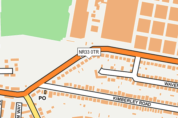 NR33 0TR map - OS OpenMap – Local (Ordnance Survey)