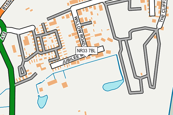 NR33 7BL map - OS OpenMap – Local (Ordnance Survey)