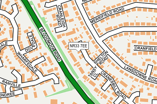 NR33 7EE map - OS OpenMap – Local (Ordnance Survey)