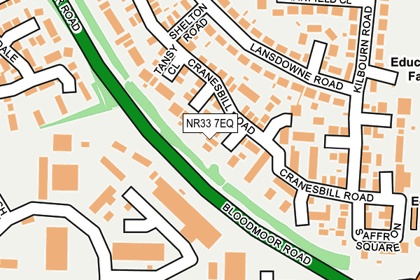 NR33 7EQ map - OS OpenMap – Local (Ordnance Survey)