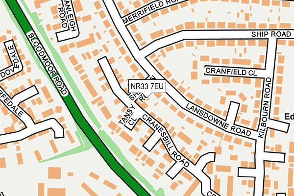 NR33 7EU map - OS OpenMap – Local (Ordnance Survey)
