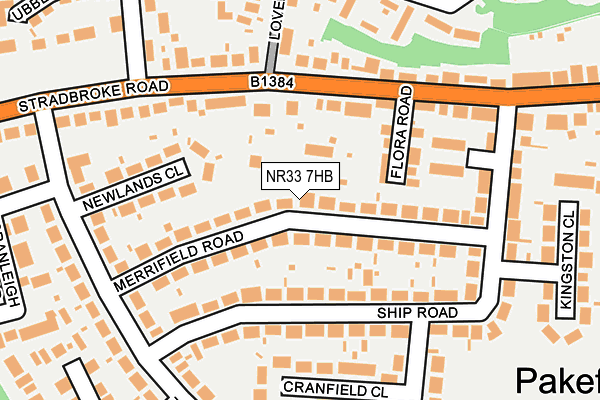 NR33 7HB map - OS OpenMap – Local (Ordnance Survey)