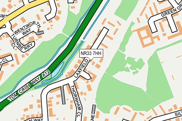 NR33 7HH map - OS OpenMap – Local (Ordnance Survey)