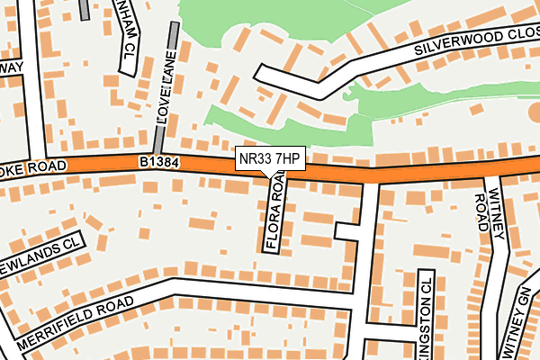 NR33 7HP map - OS OpenMap – Local (Ordnance Survey)
