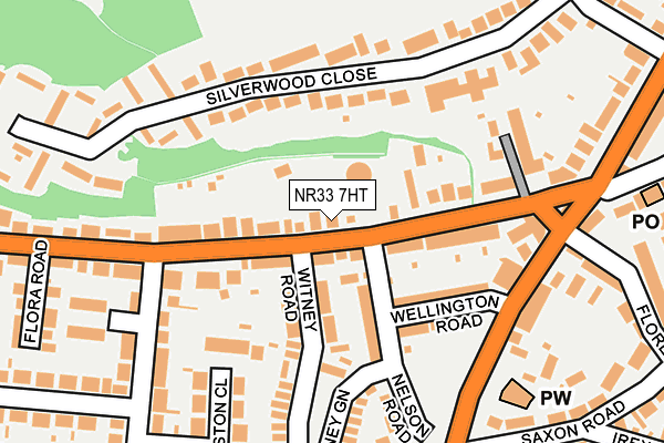 NR33 7HT map - OS OpenMap – Local (Ordnance Survey)