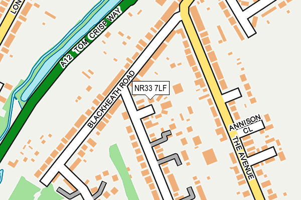 NR33 7LF map - OS OpenMap – Local (Ordnance Survey)