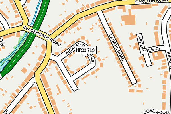 NR33 7LS map - OS OpenMap – Local (Ordnance Survey)