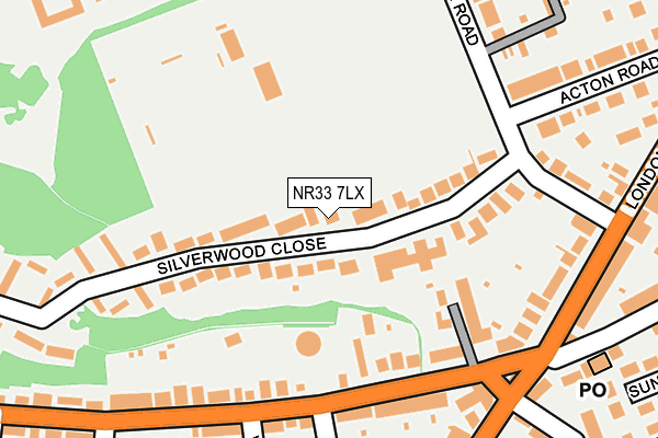 NR33 7LX map - OS OpenMap – Local (Ordnance Survey)
