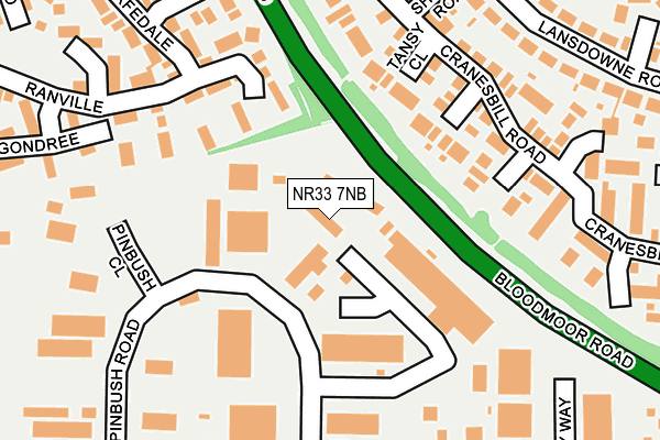 NR33 7NB map - OS OpenMap – Local (Ordnance Survey)