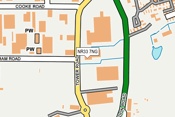 NR33 7NG map - OS OpenMap – Local (Ordnance Survey)