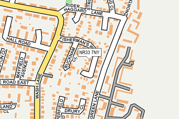 NR33 7NY map - OS OpenMap – Local (Ordnance Survey)