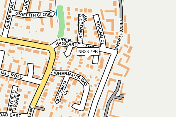 NR33 7PB map - OS OpenMap – Local (Ordnance Survey)