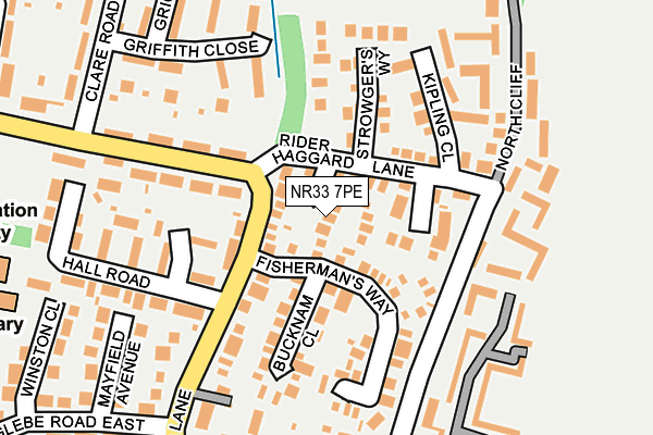 NR33 7PE map - OS OpenMap – Local (Ordnance Survey)