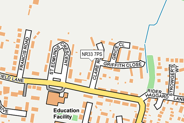 NR33 7PS map - OS OpenMap – Local (Ordnance Survey)
