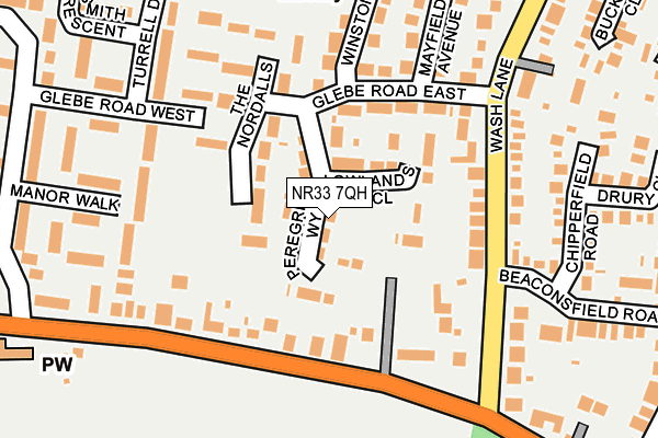 NR33 7QH map - OS OpenMap – Local (Ordnance Survey)
