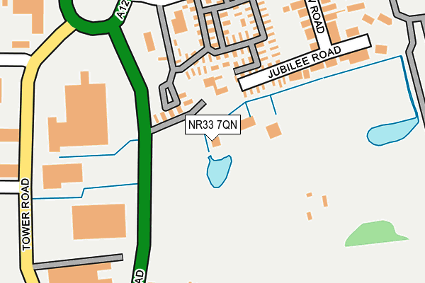 NR33 7QN map - OS OpenMap – Local (Ordnance Survey)